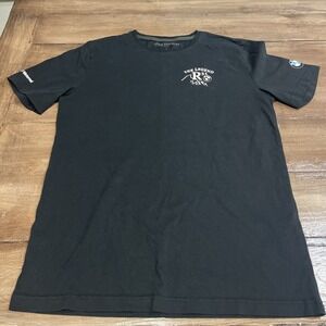 BMW Motorcycles Shirt Mens S Black Logo Graphic Print Casual Tee
